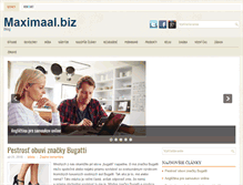 Tablet Screenshot of maximaal.biz